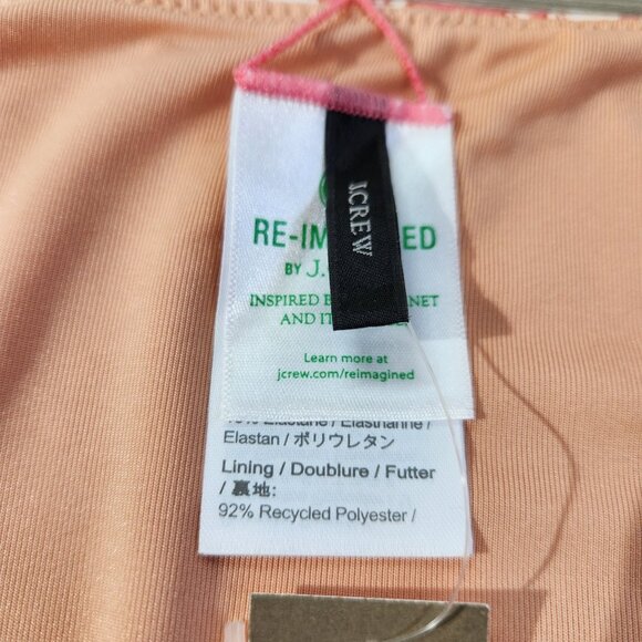 J. Crew Curved Waist Cheeky Bikini Bottom Tossed Floral New With Tags Womens L - Picture 8 of 16